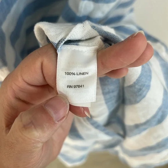 J. Jill Blue and White Striped Maxi Dress - Picture 8 of 8